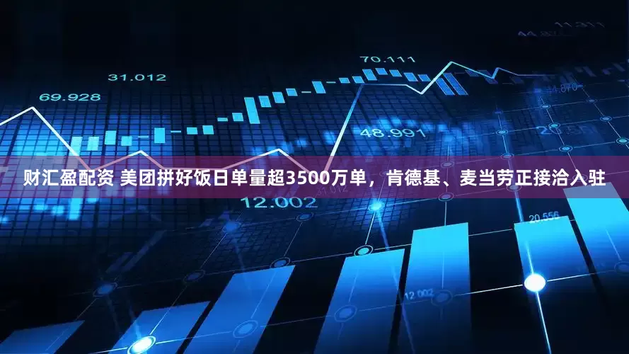 财汇盈配资 美团拼好饭日单量超3500万单，肯德基、麦当劳正接洽入驻