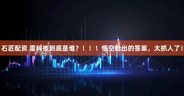 石匠配资 雷科技到底是谁？！！！悟空给出的答案，太抓人了！